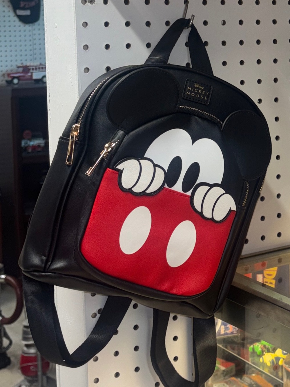 Disney Mickey Mouse Black & Red Mini Backpack NWT